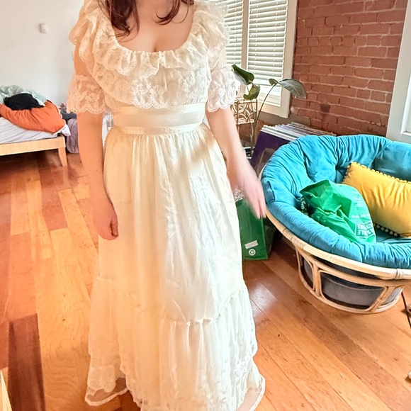1970s gunne sax romantic renaissance dress - Picture 1 of 13